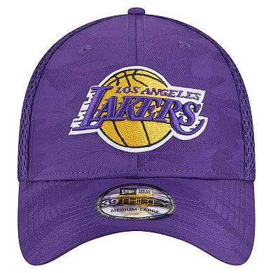 Men's�New Era Purple Los Angeles Lakers Subtle Camo 39THIRTY Flex Hat