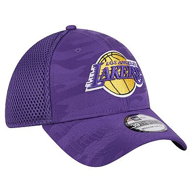 Men's�New Era Purple Los Angeles Lakers Subtle Camo 39THIRTY Flex Hat