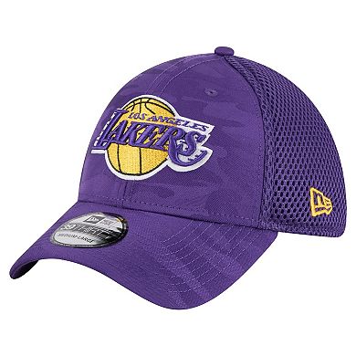 Men's�New Era Purple Los Angeles Lakers Subtle Camo 39THIRTY Flex Hat