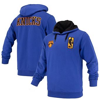 Unisex FISLL Blue New York Knicks Logoman Shadow Collection Pullover Hoodie