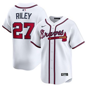Men's Nike Austin Riley White Atlanta Braves Home Limited Player Jersey