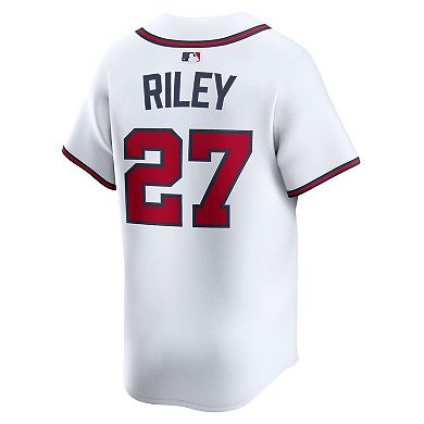 Men's Nike Austin Riley White Atlanta Braves Home Limited Player Jersey