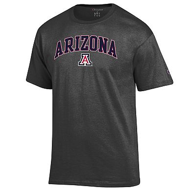 Men's Champion Charcoal Arizona Wildcats Arched Logo T-Shirt