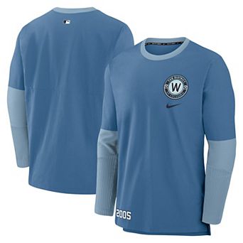 Men's Nike Blue Washington Nationals 2025 City Connect Authentic Collection Performance Player Sweatshirt
