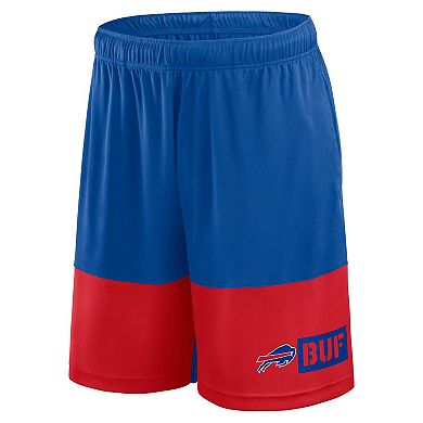 Men's Fanatics Royal/Red Buffalo Bills Big & Tall Best of the Best Performance Shorts