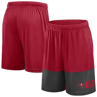 Men's Fanatics Red/Pewter Tampa Bay Buccaneers Best of the Best Performance Shorts