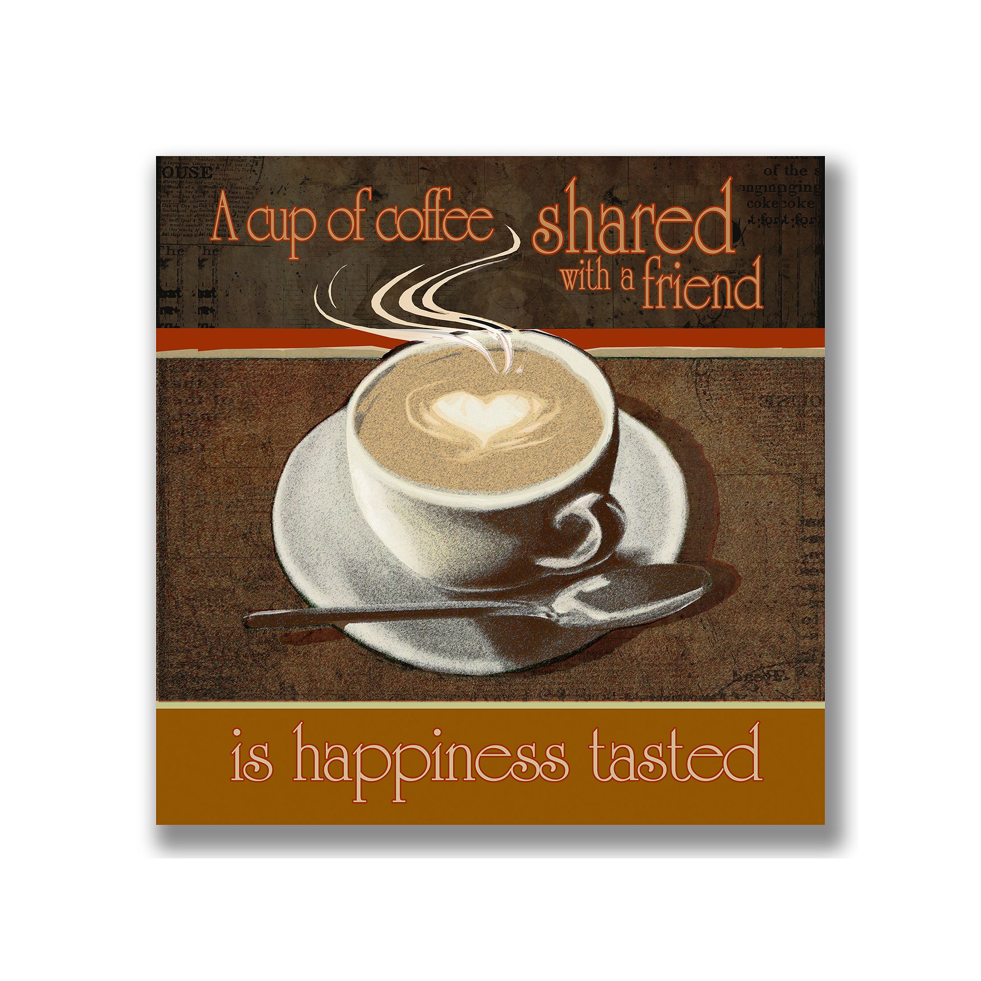 Coffee with a Friend Wall Art, Multicolor