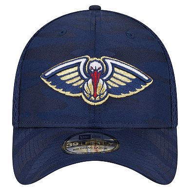 Men's New Era Navy New Orleans Pelicans Subtle Camo 39THIRTY Flex Hat
