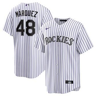 Men's Nike Germ��n M��rquez White Colorado Rockies Home Replica Player Jersey