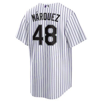 Men's Nike Germ n M rquez White Colorado Rockies Home Replica Player Jersey