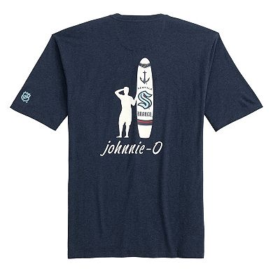 Men's johnnie-O Navy Seattle Kraken Heathered Spencer T-Shirt