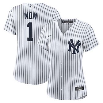 Women's Nike White New York Yankees #1 Mom Home Replica Jersey