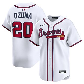 Men's Nike Marcell Ozuna White Atlanta Braves Home Limited Player Jersey