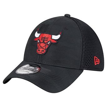 Men's New Era Black Chicago Bulls Subtle Camo 39THIRTY Flex Hat
