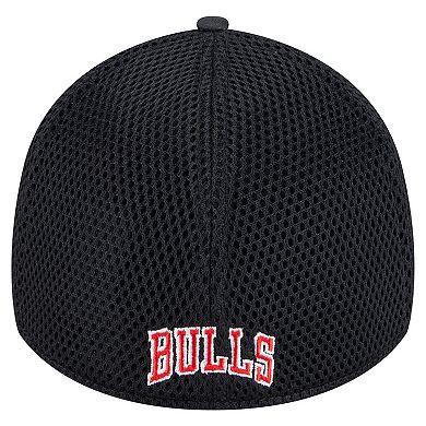 Men's New Era Black Chicago Bulls Subtle Camo 39THIRTY Flex Hat