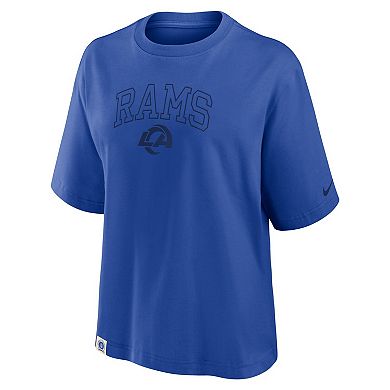Women's Nike Royal Los Angeles Rams Glory Arch Boxy T-Shirt