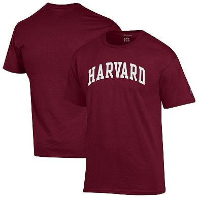 Men's Champion Crimson Harvard Crimson Basic Arch T-Shirt