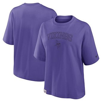 Women's Nike Purple Minnesota Vikings Glory Arch Boxy T-Shirt