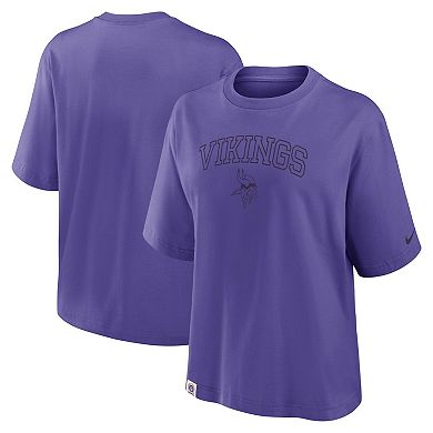 Women's Nike Purple Minnesota Vikings Glory Arch Boxy T-Shirt