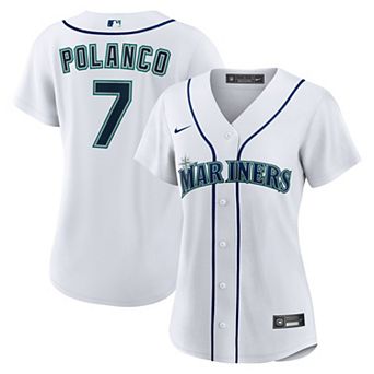 Women's Nike Jorge Polanco White Seattle Mariners Home Replica Jersey