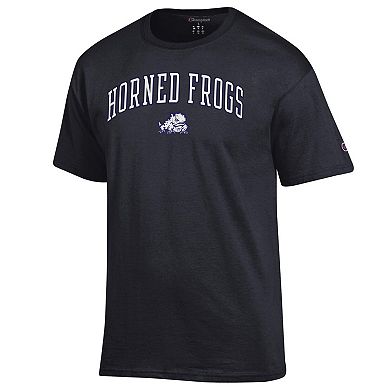 Men's Champion Black TCU Horned Frogs Arch Over Logo T-Shirt