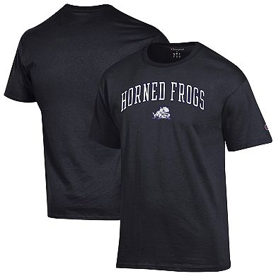 Men's Champion Black TCU Horned Frogs Arch Over Logo T-Shirt