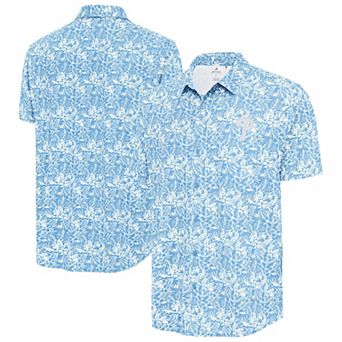 Men's Antigua Powder Blue Philadelphia Phillies Resort Button-Up Shirt