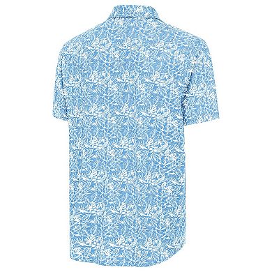 Men's Antigua Powder Blue Philadelphia Phillies Resort Button-Up Shirt