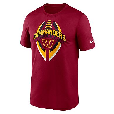 Men's Nike Burgundy Washington Commanders Legend Icon Performance T-Shirt