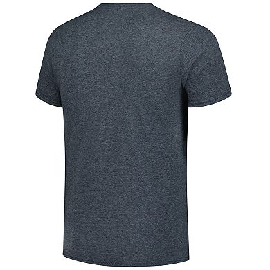 Men's Heather Charcoal Louisville Cardinals Basic Arch T-Shirt