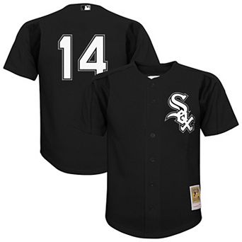 Youth��Mitchell & Ness Paul Konerko Black Chicago White Sox Mesh Batting Practice Jersey