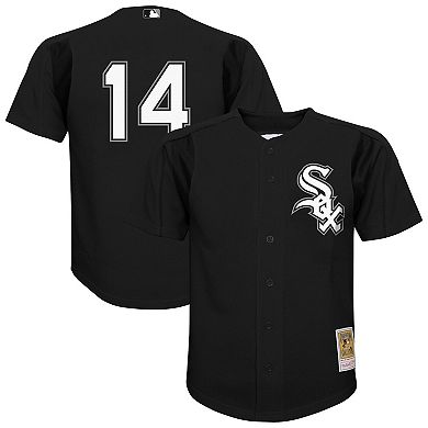 Youth Mitchell & Ness Paul Konerko Black Chicago White Sox Mesh Batting Practice Jersey