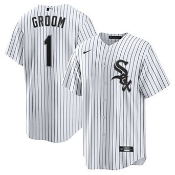 Men's Nike White Chicago White Sox #1 Groom Home Replica Jersey