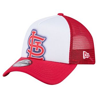 Toddler New Era White/Red St. Louis Cardinals Painted A-Frame 9FORTY Trucker Adjustable Hat