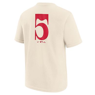 Youth Nike Corey Seager Natural Texas Rangers Fuse City Connect Name & Number T-Shirt