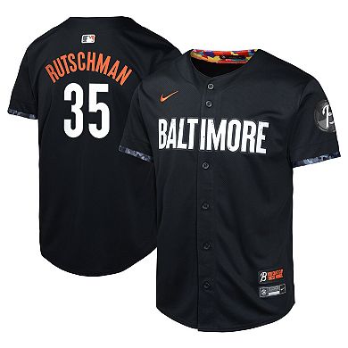 Youth Nike Adley Rutschman Black Baltimore Orioles City Connect Limited Player Jersey