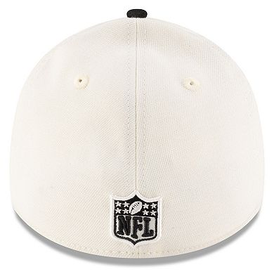 Men's New Era Cream/Black Pittsburgh Steelers 2025 NFL Draft 39THIRTY Flex Hat