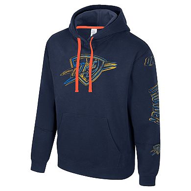 Unisex Stadium Essentials Navy Oklahoma City Thunder Elementized Pullover Hoodie