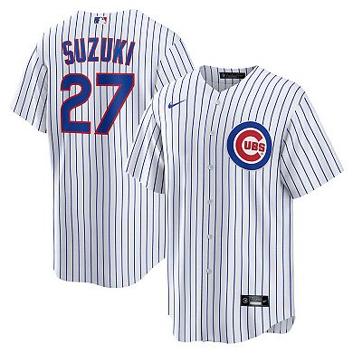 Men's Nike Seiya Suzuki White Chicago Cubs Home Replica Jersey