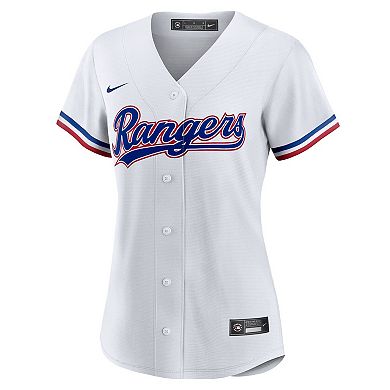 Women's Nike White Texas Rangers #1 Bride Home Replica Jersey