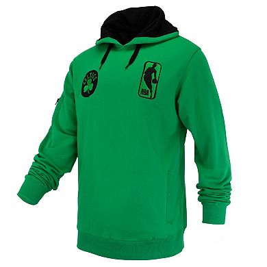 Unisex FISLL Kelly Green Boston Celtics Logoman Shadow Collection Pullover Hoodie