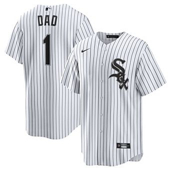 Men's Nike White Chicago White Sox #1 Dad Home Replica Jersey