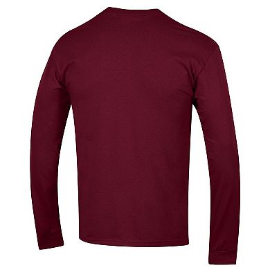 Men's Champion Maroon Minnesota Golden Gophers Arch Over Logo Long Sleeve T-Shirt