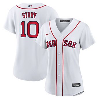 Women's Nike Trevor Story White Boston Red Sox Home Replica Jersey