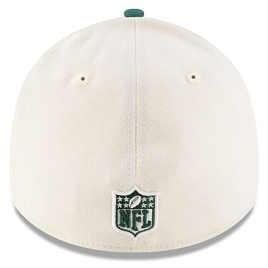 Men's New Era Cream/Green New York Jets 2025 NFL Draft 39THIRTY Flex Hat
