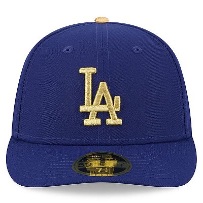 Men's New Era Royal Los Angeles Dodgers 2025 Gold Collection Low