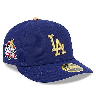 Men's New Era Royal Los Angeles Dodgers 2025 Gold Collection Low Profile 59FIFTY Fitted Hat