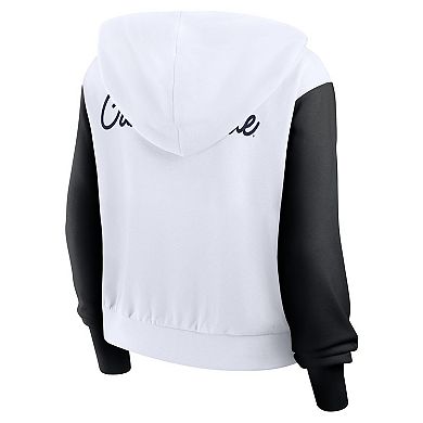 Women's Nike White Alabama Crimson Tide Beyond Capability Color Block Script Full-Zip Hoodie