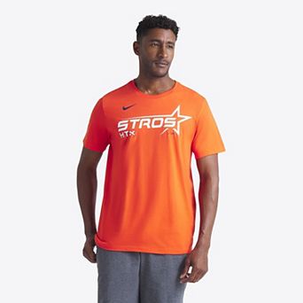 Men's Nike Orange Houston Astros 2025 City Connect Wordmark Performance T-Shirt