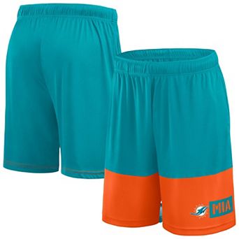 Men's Fanatics Aqua/Orange Miami Dolphins Best of the Best Performance Shorts